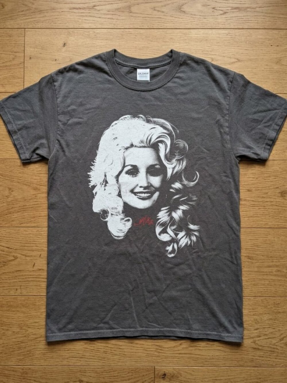 Dollywood T-Shirt Dolly Parton Retro Tee Charcoal Heavy Cotton T-Shirt Reprint